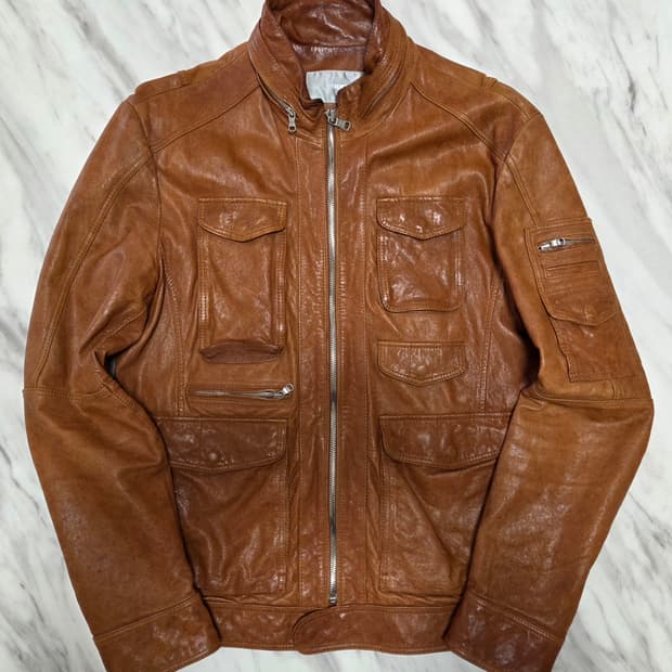 티아이포맨 카멜 양가죽 자켓