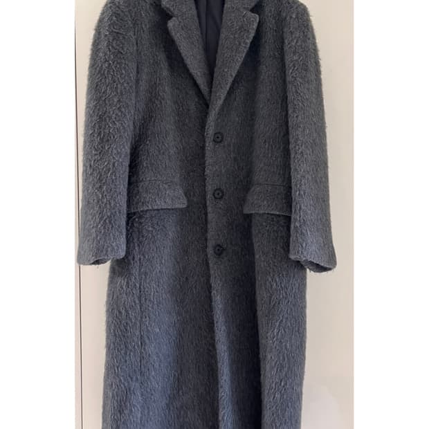 무신사 스탠다드 알파카 싱글 롱 코트