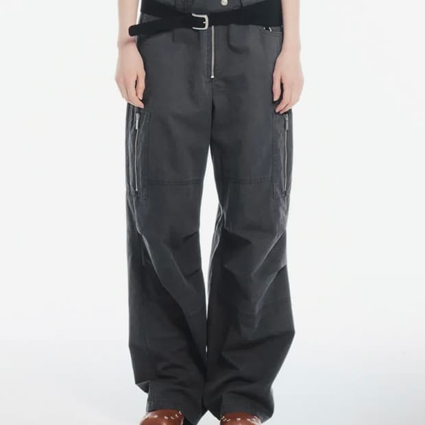 [CERRIC] ZIPPER FLAP CARGO PANTS