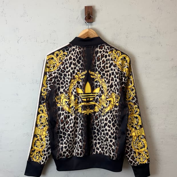 아디다스 빈티지 제레미스캇 레오파드 트랙탑 져지