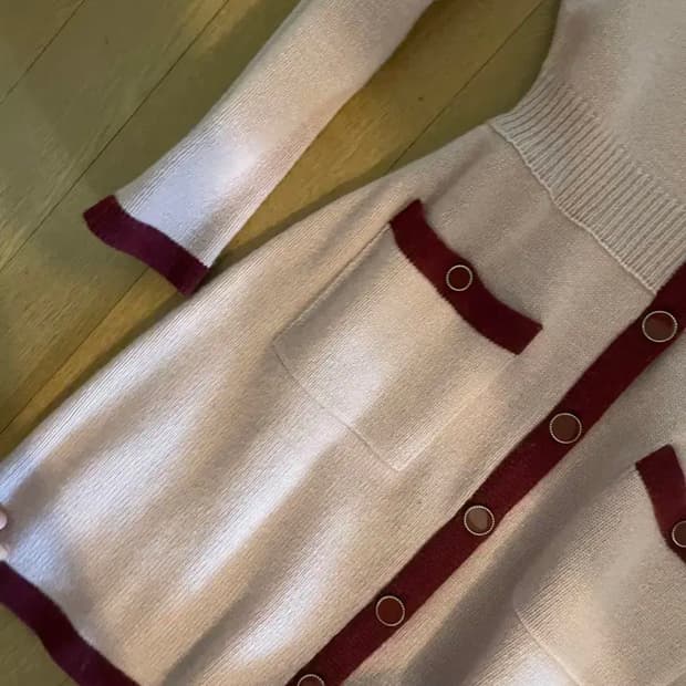 시에 루나 트위드 울 원피스