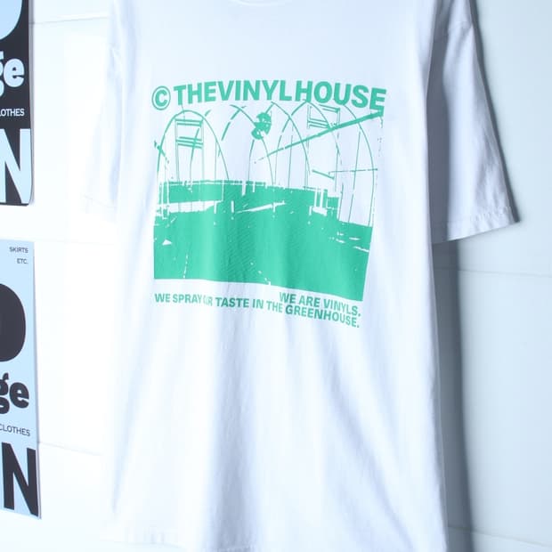 (L-XL) 더바이닐하우스 반팔 티셔츠 오버핏 빈티지프린팅-H36545