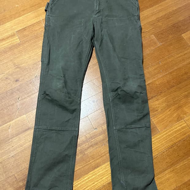 90s Carharrt 더블니 카키색