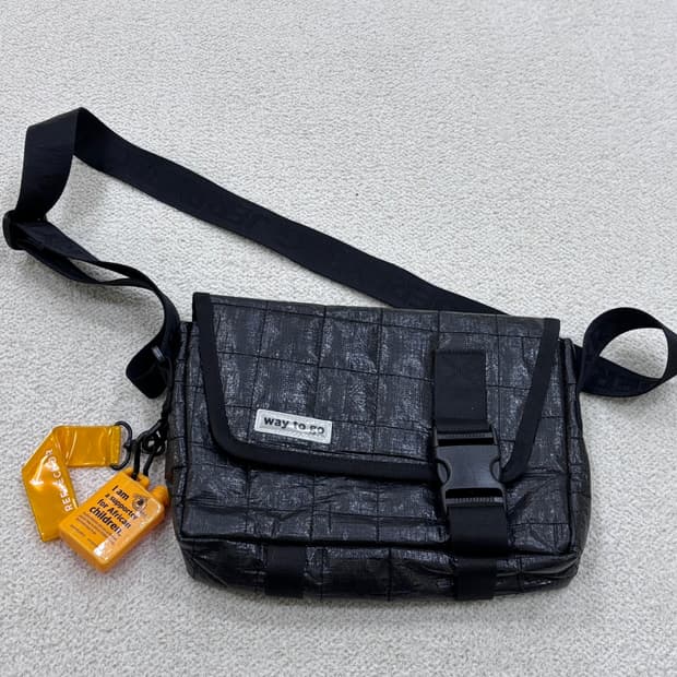 F 제리백 타폴린 퀄팅 메신저백 0407E2