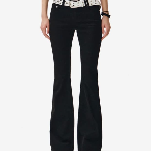 데케트 우먼 슬림 로우라이즈 플레어진스 s