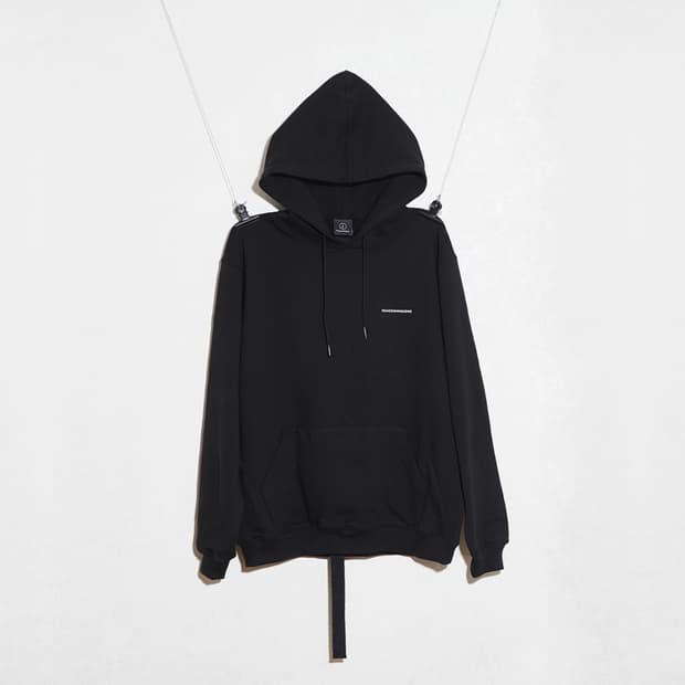 피마원 가슴로고 후드티