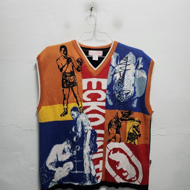 에코언리미티드 무하마드알리 니트 베스트 XL