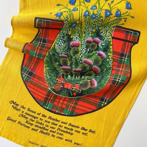 유럽 빈티지 패브릭 (TARTAN HORSESHOE)