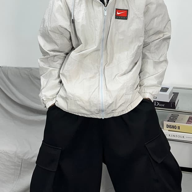 나이키 패치 우븐 바람막이 자켓 XL
