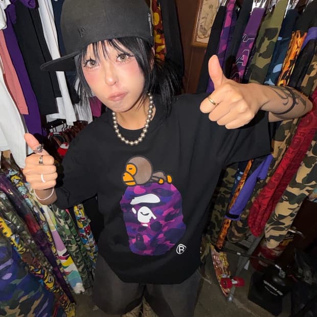 < Bape & BabyMilo Printing T-shirt >