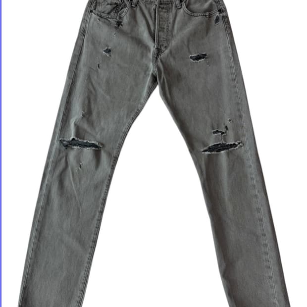 리바이스 501 CT 디스트로이드 데님 진 