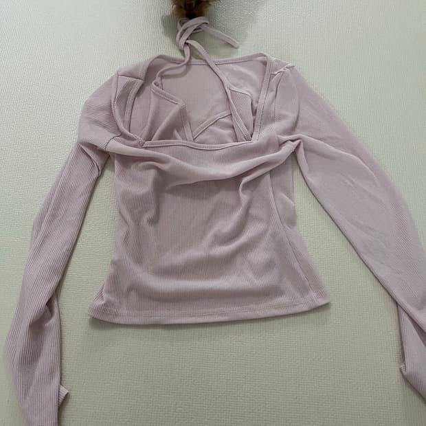 발레코어 베이비 핑크 나시 올인원