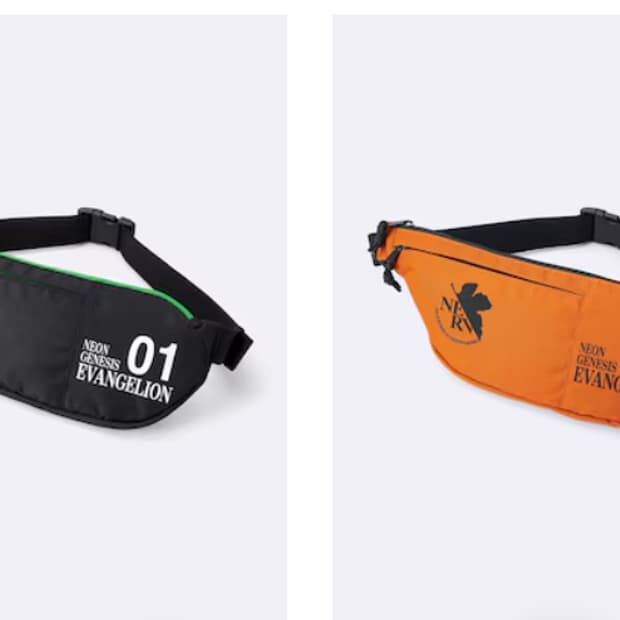 [OS] GU X 에반게리온 네르프 로고 힙색 블랙