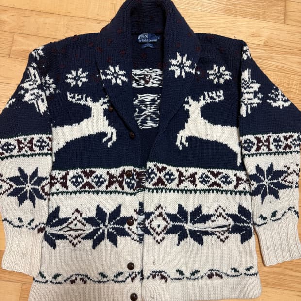 폴로 랄프로렌 코위찬 니트 가디건 XL