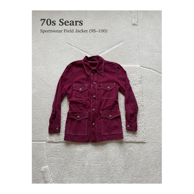 60s-70s Sears 몰스킨 필드 자켓 (95-100)