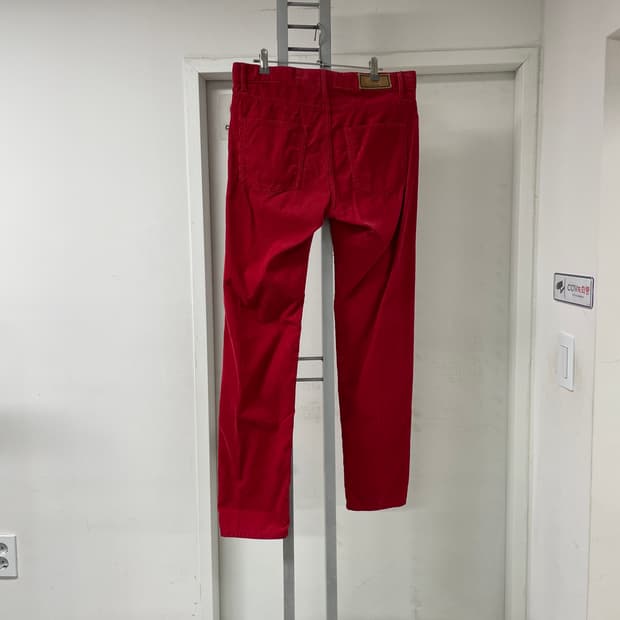 AMI 아미 코듀로이 팬츠 레드 M