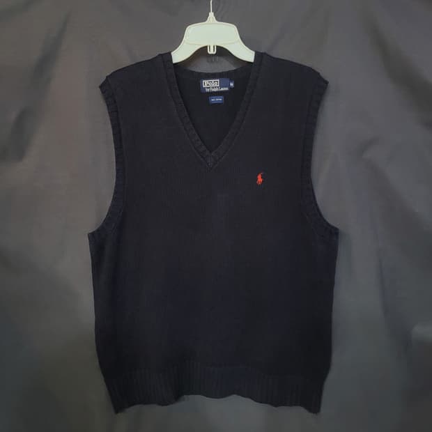 Ralph Lauren 랄프로렌 빈티지 페이디드 코튼 니트 베스트 