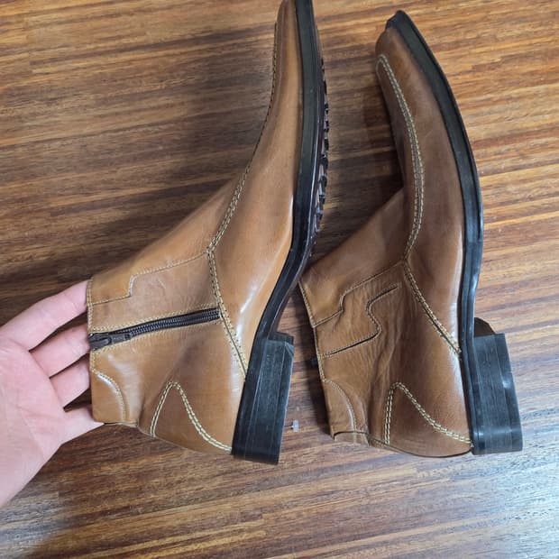 크리스찬 쥴리 빈티지 웨스턴 카우보이 미드 부츠 43 275