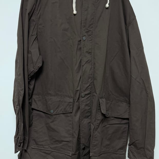 ZARA 남성 후드 야상 자켓 XL 브라운