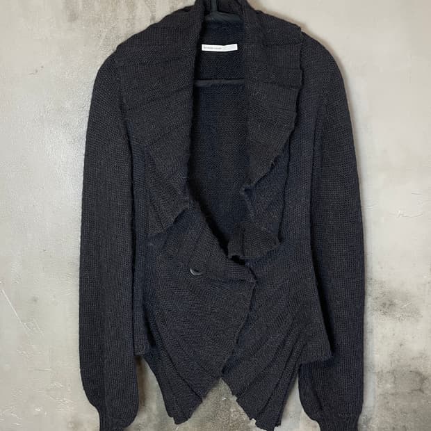 90s 알렉산더 맥퀸 러플 가디건