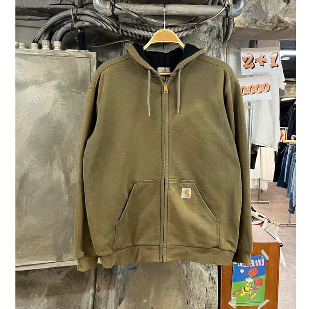 칼하트 후드집업 카키 M #csz3963