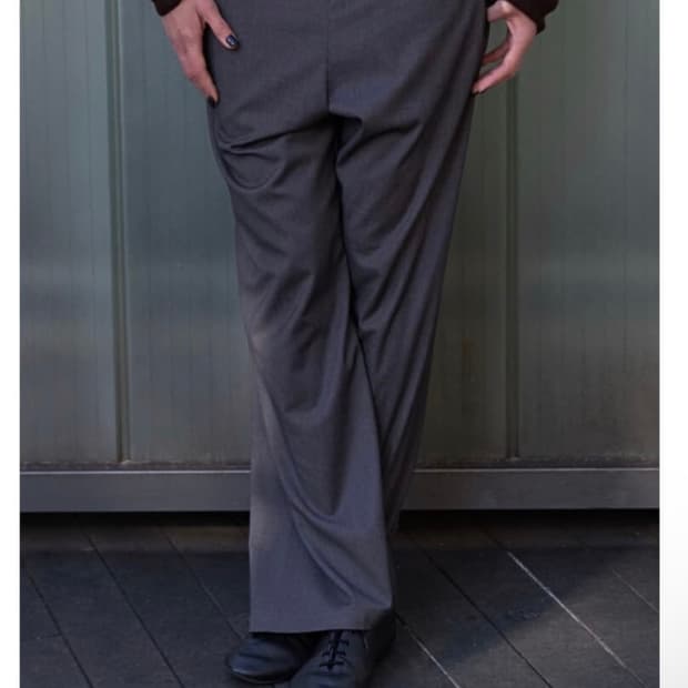 mudule pajama pants grey stripe 1