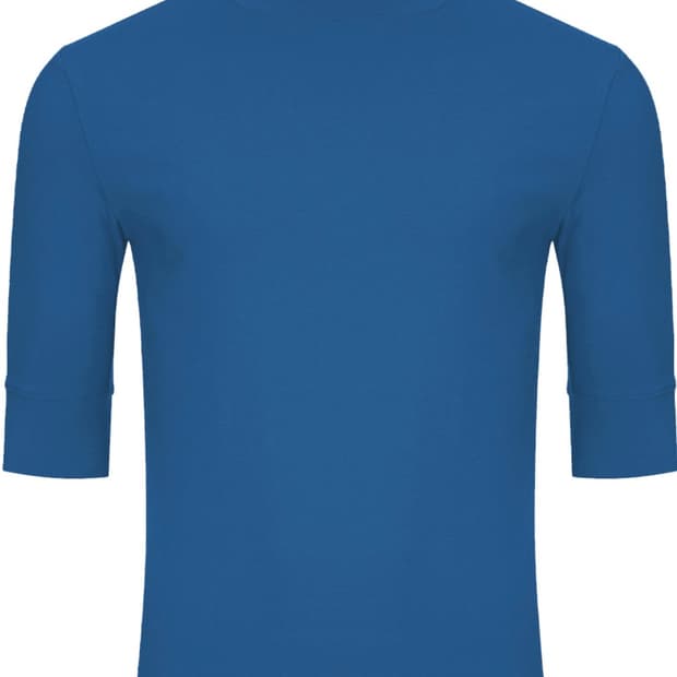 SLIM SHORT-SLEEVED INNERWEAR (BLUE)