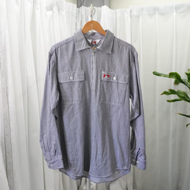 BEN DAVIS 스트라이프 워크 셔츠 1962