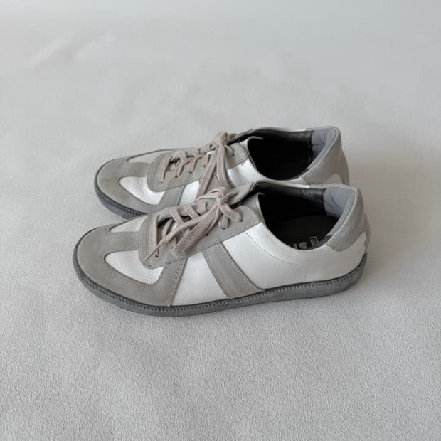 [255]Pre owned 레더 독일군 스니커즈