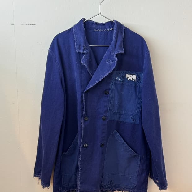 70-80s french double breasted wrok jacke