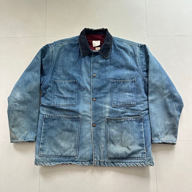 70s 트로이밀스 블랭킷 데님 초어 자켓 USA MADE