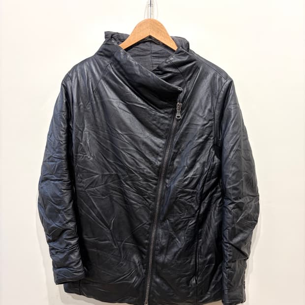 트랜짓 워시드 램스킨 레더 자켓