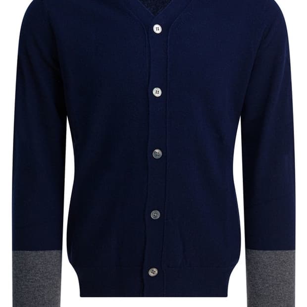 꼼데가르송셔츠 투톤 가디건