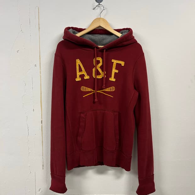 ML) 아베크롬비 A&F 패치 자수 후드티