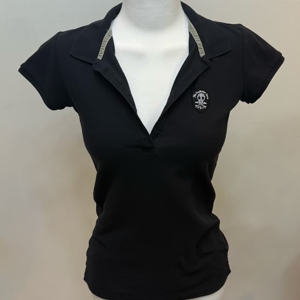 해골 카라 티셔츠 고스 