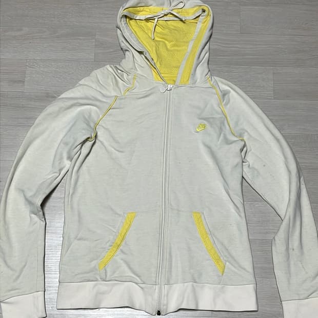 빈티지 나이키 노랑 후드집업