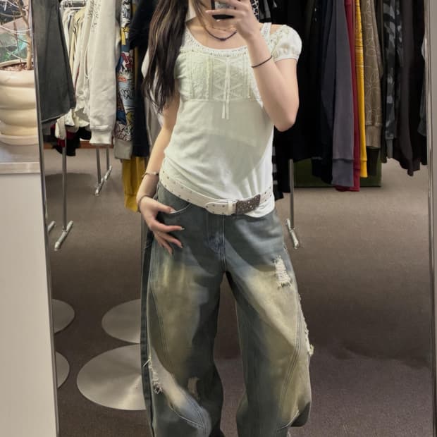 Vintage Earthy Denim 🍈🪽