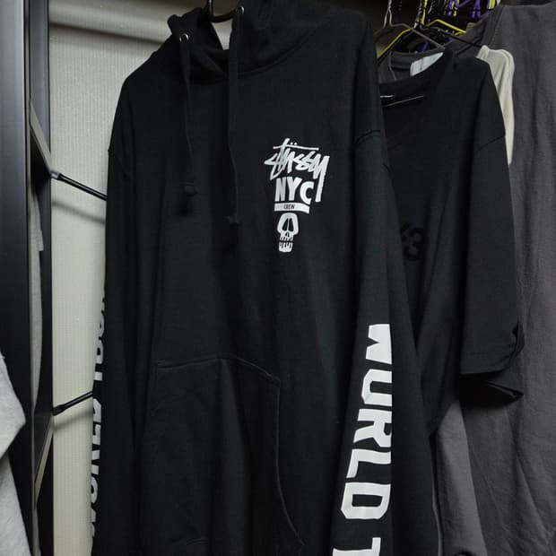 [M] 스투시 NYC CREW 월드 투어 후드 STUSSY