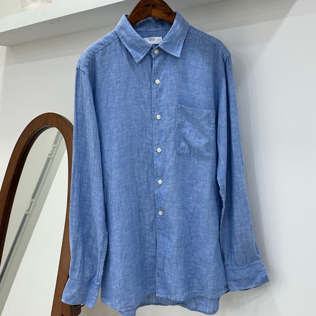 유니클로 남성 리넨 남방