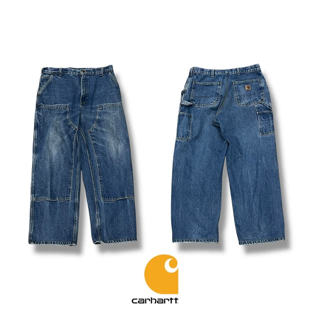칼하트 b73 더블니 데님팬츠 s08681
