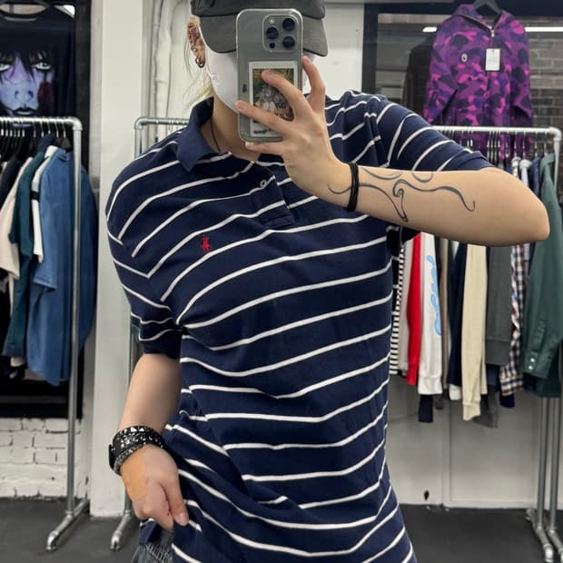 폴로 랄프로렌 스트라이프 PK 티셔츠
