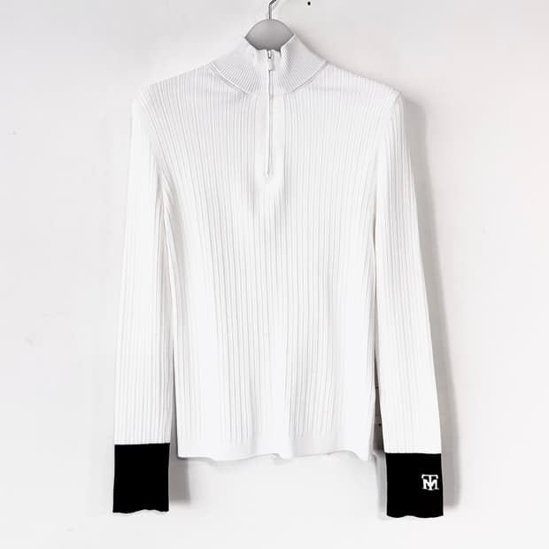 타임 리브드 하프집업 니트