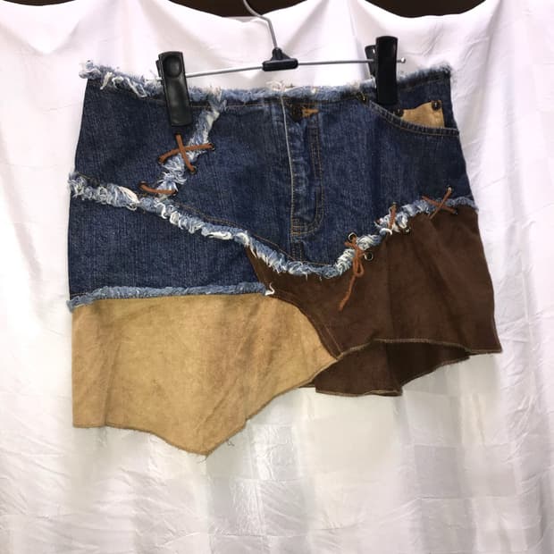 JPN Vintage 갸루 웨스턴 데님 스커트