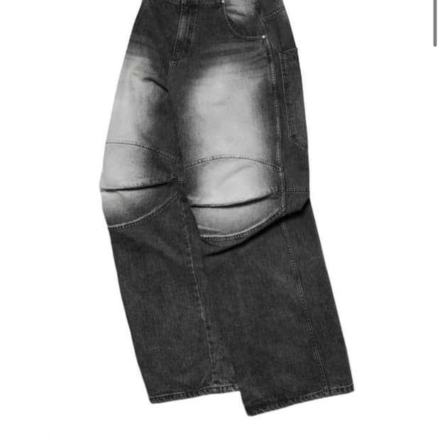[L] mjd 3d 데님 팬츠 블랙