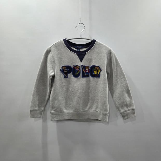 폴로랄프로렌 키즈 폴로베어 스펠로고 기모 맨투맨 6