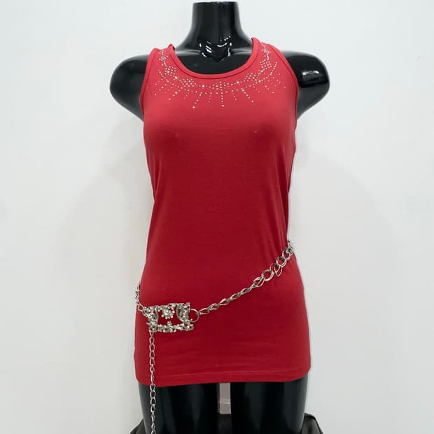 Studded Racerback Tank Top