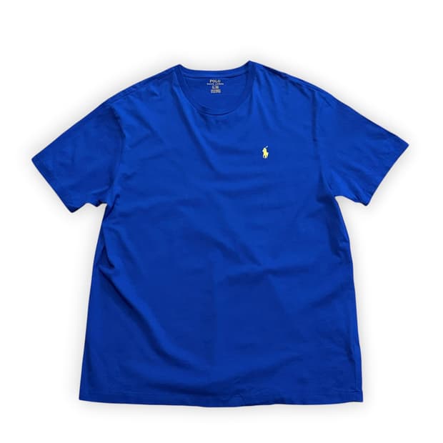 폴로 랄프로렌 딥 블루 라운드넥 반팔 티셔츠
