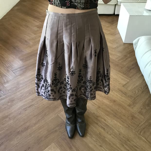 vintage pattern skirt