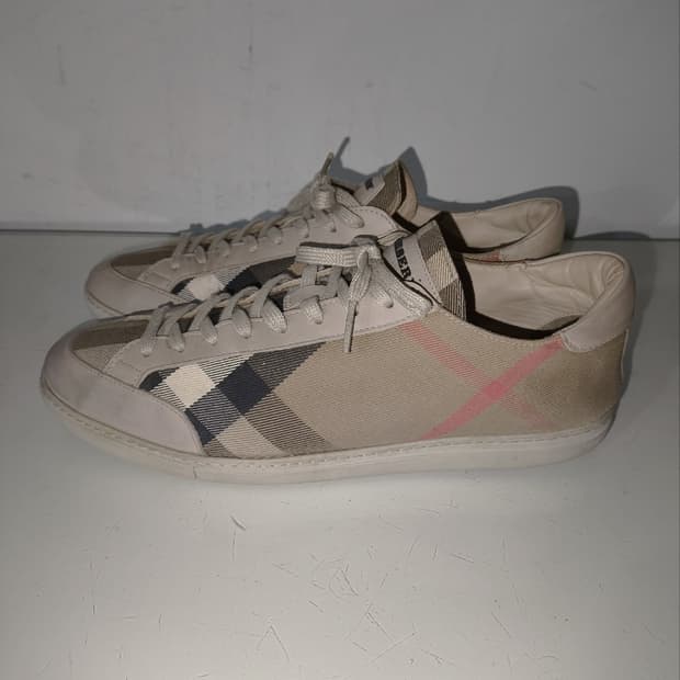 41 260mm 버버리 노바체크 캔버스 스니커즈 신발