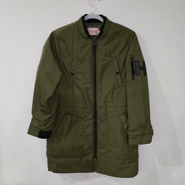 올리비아하슬러 카키 롱 야상 점퍼 90